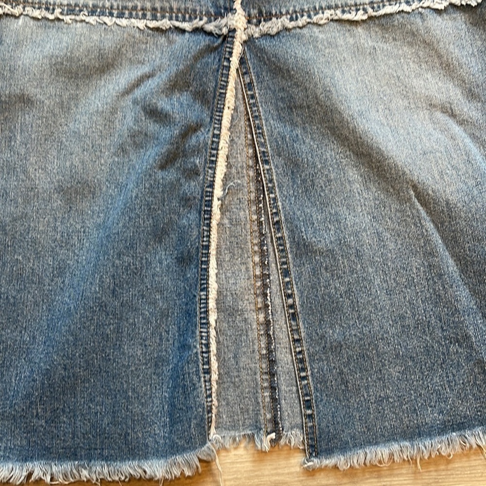 Vintage Lauren Jeans Ralph Lauren Denim Patchwork Maxi Skirt | 8 Petite - Picture 7 of 7